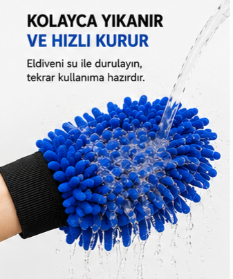 Kedi ve Köpek Bakım Eldiveni | 2'si 1 Arada Grooming Eldiveni