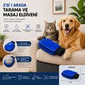 Kedi ve Köpek Bakım Eldiveni | 2'si 1 Arada Grooming Eldiveni